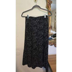 EXLURA Polka Dot Pleated Skirt | Size M